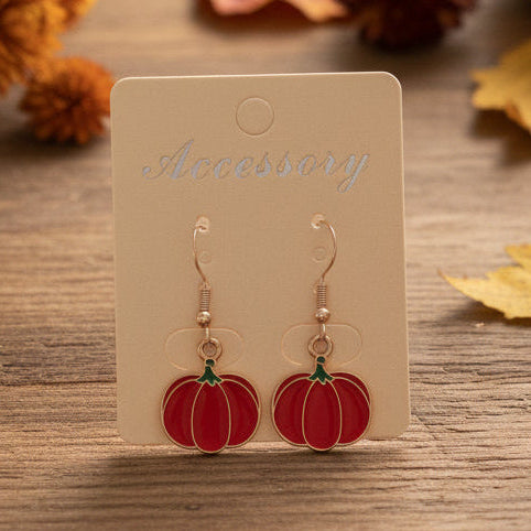 Pumpkin Dangle Earrings