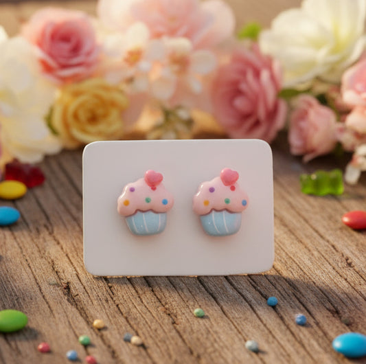 Cupcake Earrings (11mm)