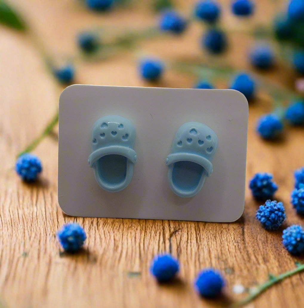 Blue Clog Earrings