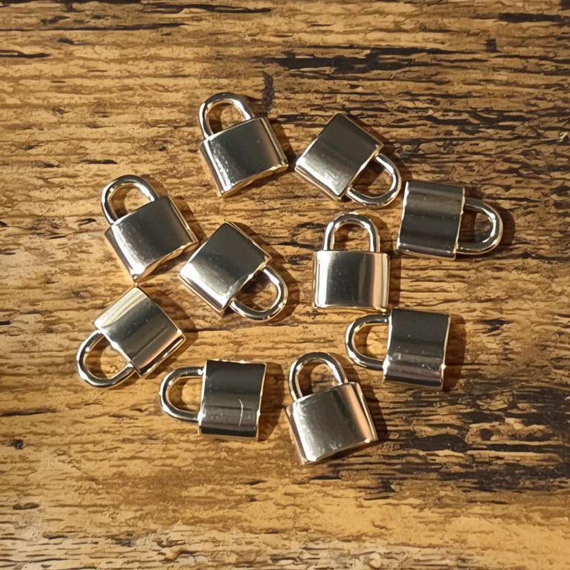 10 Gold Locket Charms