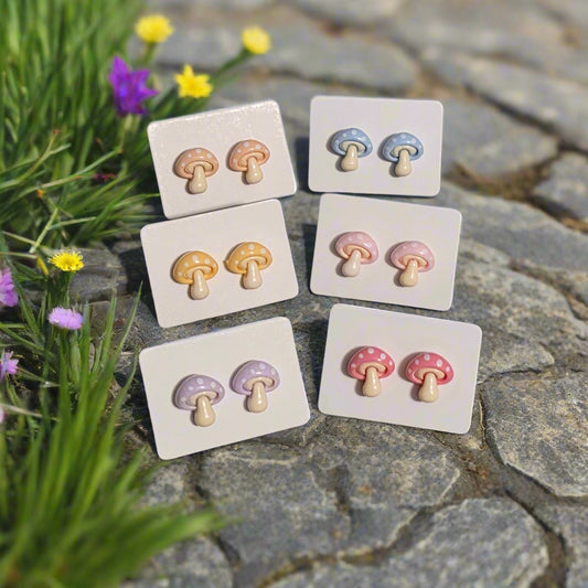 Mushroom Earrings (11mm)