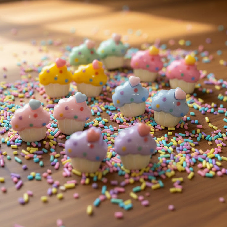 11mm Cupcake Earrings (2 pair)