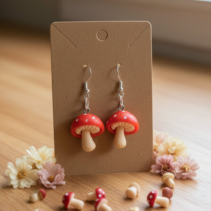 Mushroom Dangle Earrings