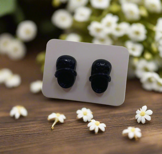 Black Clog Earrings