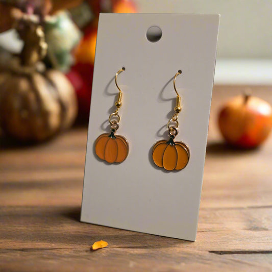 Pumpkin Dangle Earrings