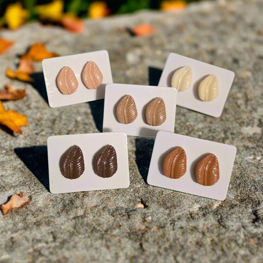 Leaf Earrings (14mm)