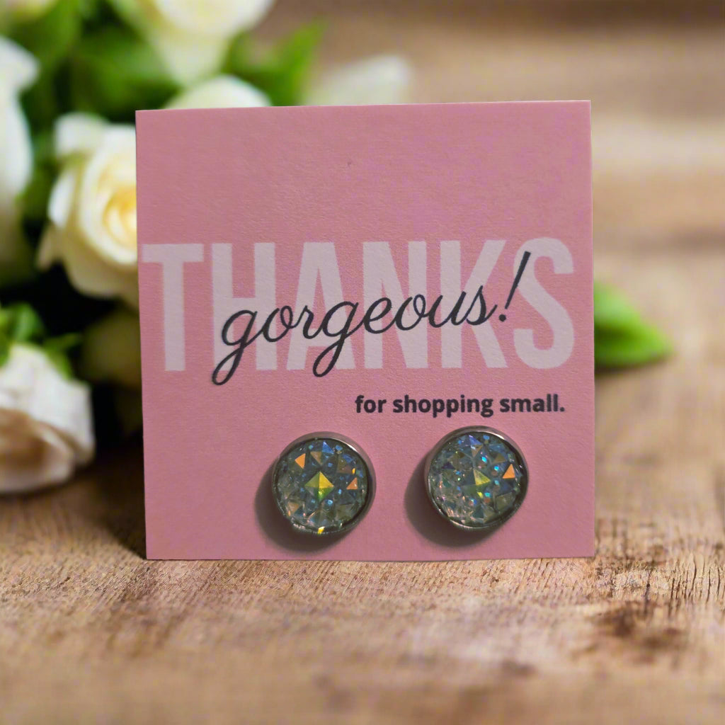 Thanks Gorgeous For Shopping Small Card with Earrings